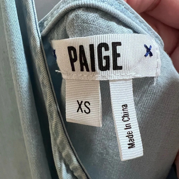 PAIGE Anjelica dress in excellent condition XS Pefect light summery chambray​​ - Picture 3 of 5